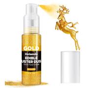 Edible Glitter Spray Gold, 22g Food Grade Shimmer Dust Powder, Metallic Food Coloring Sparkling Dust Powder, Easter Luster Dust Edible Set for Cakes, Cookie, Drinks, Candy, Vegan & Gluten Free