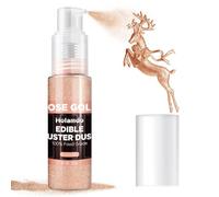 Edible Glitter Spray Rose Gold, 22g Food Grade Shimmer Dust Powder, Metallic Food Coloring Sparkling Dust Powder, Easter Luster Dust Edible Set for Cakes, Cookie, Drinks, Candy, Vegan & Gluten Free