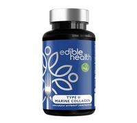 Edible Health Hydrolysed Marine Collagen Type II Capsules - 1025mg with Hyaluronic Acid & Vitamin C, High Strength Skin & Joint Support - 60 Caps