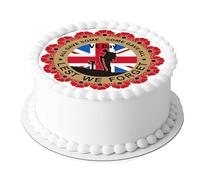 Edible Icing VE Day Victory Europe World War 7.5 inch Circle Cake Topper Decoration - Perfect for Decorating Larger Cakes- Easy to Use