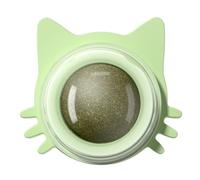 Edible Kitten Wall Ball - Lickable Cat Snack Catnip Balls, Rotatable Natural Catnip Roller Ball, Catnip Roller for Cat Licking, Amusing Cat Artifact Ball Toy, Chewing Kitten Toy, Adhesive Catnip Ball