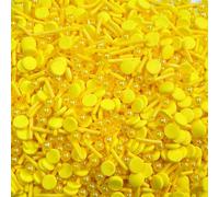 Edible Lemon Yellow Sprinkles for Cake Decorating 100g Mix for Pearls Wafers Sugar Strands-Crystals Cake Icing Topper Wedding Birthday Christmas Halloween Easter Carnival