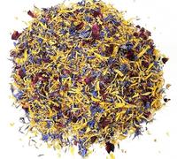 Edible Mars Flower Petals Mix - 0.35 oz (10g) Blue Cornflower, Calendula, Rose, Osmanthus - For Cake Decorating, Cocktail Garnish, Dessert Topping, Soap Making & Resin Jewelry