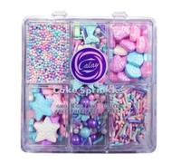 Edible Mermaid Sprinkle for Cake Decoration Caketopper Children's Day Birthday Parent Child Activity Baking Cake Bread Ice Cream Pancake Decoration Sprinkle