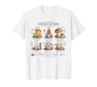 Edible Mushroom Field Guide Foraging Natural History Artwork Value Graphic T-Shirt