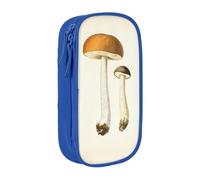 Edible Mushrooms Print Pencil Case Coin Key Card Bag Purse Large Pen Pouch for Kids Boys School Office