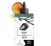 Edible Organic Massage Oil for Date Night - Cosmos Organic - Full Body Massage Therapy - Natural Gourmet Strawberry Aroma
