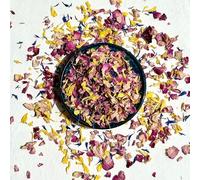 Edible Petals - 100g - Pixie Blush Blend of Pink Rose, Yellow Marigold and Blue Cornflower - Certified Food Grade (312)