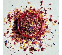 Edible Petals - 25g- Rainbow Blend of Natural Dried Red, Pink & Purple Rose, Yellow & Orange Marigold and Blue Cornflower - Certified Food Grade (336)