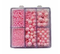 Edible Pink Pearls for Cake Decoration 4 Size（2mm 4mm 7mm 10mm） Icing Cake Topper Wedding Birthday Christmas Halloween Easter Carnival