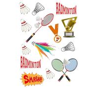 Edible print A4 Badminton theme Cake topper set cake decorations Wafer Card- NOT-PRECUT - Birthday