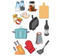 Edible print A4 Chef Cooking theme Cake topper set cake decorations icing paper UNCUT - Hen party/Birthday (wafer card)