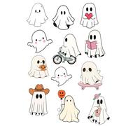 Edible print A4 Halloween Ghost theme Cake topper set cake decorations wafer/icing paper UNCUT - Grave yards head stone (Wafer Card)