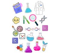 Edible print A4 science theme Cake topper set cake decorations wafer/icing paper UNCUT - Birthday - Retirement - chemistry - biology - physics (icing paper)