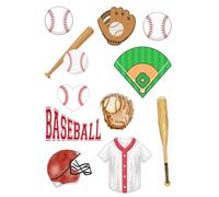 Edible print A4 softball baseball theme Cake topper set cake decorations wafer card NOT PRECUT - Birthday -Retirement -