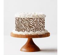 Edible Print Pale Boho Tiger Jungle Cake Topper Ribbon Cake Wrap | Premium Icing Sheet or Wafer Paper | Cake Decoration for Baker's Gift Childrens Birthday Wedding (Premium Icing Sheet)