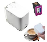 Edible Printer Machine, Mini Color Inkjet Food Printer for Edible Printing, Portable Handheld Design with APP Control and Thermal Inkjet Technology