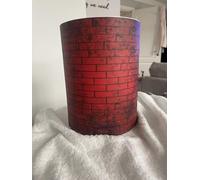 Edible Red Brick Wall Effect Cake Wrap, A4 Premium Icing Sheet, Decorative Cake Topper (10, red)