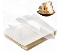Edible Rice Paper 1000Pcs 2.6x3.2in Transparent White Rice Paper Wrappers for Homemade/Commercial Candy, Chocolate, Tanghulu