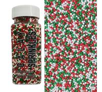 Edible Sprinkle 2mm 110g Red Green White Pearl Cake Decoration Cake Topping Birthday Wedding Halloween Thanksgiving Christmas Cake Cupcake Dim Sum Ice Cream Decoration Sprinkle