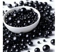 Edible Sprinkles 100g | Edible Sprinkles for Cake Decorating, Cookies & Cupcakes | Edible Mother's Day Heart Sprinkles for Wedding, Birthday & Dessert Toppers (Black Pearl)