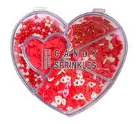 Edible Sprinkles for Cake Decoration 150g LOVE Valentine's Day Sprinkles CakeTopping for Valentine's Day Birthday Wedding Thanksgiving Christmas Cake Decoration