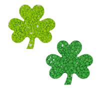 Edible St. Patricks Day Sprinkles, Mini Green&Dark Green Shamrock Sprinkles Clover for Ice Cream Cupcakes Baking Cookies Cake Topping and Cake Decorating, 3.4 oz