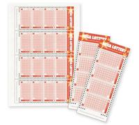 Edible Wafer 4 Fake Lottery Tickets - Wafer Paper Cake Decorations Cupcake Topper