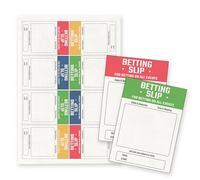 Edible Wafer 8 Fake Betting Slips - Wafer Paper Cake Decorations Cupcake Topper