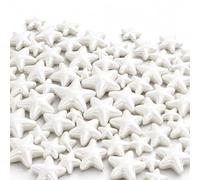 Edible White Star Sprinkles 100g | Edible Star Sprinkles for Cake Decorating, Cookies & Cupcakes |White Sugar Sprinkles for Wedding, Birthday & Dessert Toppers (White Star Sprinkles)