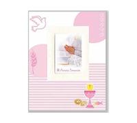 Edicromo Book Photo Frame My First Communion Pink