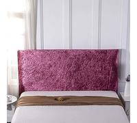 EDIEGO Bed Headboard Slipcover Crushed Velvet for Single/King/Double Headboard covers Stretch Furniture Protective Dustproof Cover For beds Wood. (Pink,120cm)