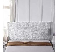 EDIEGO Bed Headboard Slipcover Crushed Velvet for Single/King/Double Headboard covers Stretch Furniture Protective Dustproof Cover For beds Wood. (White,150cm)