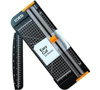 Ediesi, Guillotine, A4, Shear, Cutter, Maximum Precision, Automatic Locking, with Extension Ruler, for Paper, Photos, Coupons and Labels (Black)
