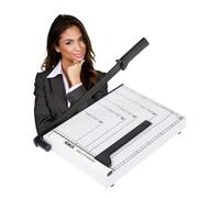 Ediesi, Paper Cutter, Paper Trimmer, Paper Guillotine, A3 and A4, Manual, High Precission, Photo or Paper, 3 Colours Available (A4 - White)