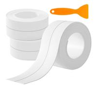 Ediesi, Sealant Strip Self Adhesive, 3 Pack of 3 Rolls, Self Adhesive Bathtub Gaskets, for Sink, Toilet, Countertop, Sink, Kitchen, 38mm x 320cm