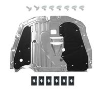 EDIETH All-Aluminium Alloy 74110-TBA-A00 74112-TBA-A00 90674-TY2-A01 Engine Splash Guard with Mounting Screws for Honda Civic 2016-2021,Replace 74110-TBA-A00 74112-TBA-A00 90674-TY2-A01