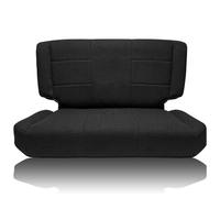 EDIETH Rear Seat Covers for Jeep Wrangler TJ 1997 1998 1999 2000 2001 2002, Durable Automotive Interior Protection with Enhanced Padding - Black