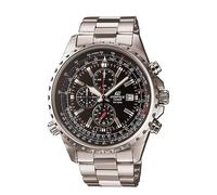 Edifice Casio Men's EF527D-1AV Silver Stainless-Steel Quartz Watch with Black Dial