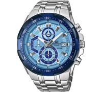 Edifice Efr-539 49.5mm 10atm Quartz Analog Watch Silver Men