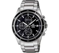 Edifice Men's Quartz Watch with Black Dial Analogue Display and Silver Stainless Steel Bracelet EFR-526D-1AVUEF