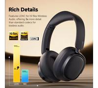 Edifier ES850NB Over-Ear Bluetooth Headphones - Active Noise Cancelling, Hi-Res LDAC, Multipoint Connection, 92H Playtime Ivory