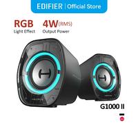 Edifier Hecate G1000 II Computer Speakers Bluetooth V5.4 PC Speaker USB-C USB-A 3.5mm Inputs RGB Lighting Effects 4W RMS White
