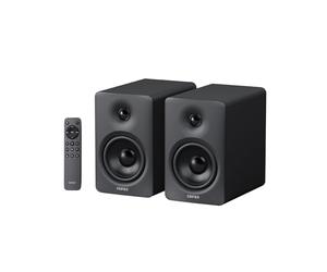 Edifier M90 Compact Bookshelf Speakers, Hi-Res Audio, LDAC, 100W RMS, Black | Bluetooth 6.0, HDMI eARC/Optical/USB-C/AUX Inputs, Subwoofer Output with Remote Control for PC TV Turntable Record Player