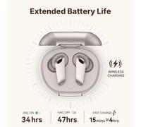 Edifier NeoBuds Plus True Wireless Earbuds - Bluetooth V5.4, Hybrid ANC -48dB, Hi-Res, LDAC, LHDC5.0, IP54, Spatial Sound Black