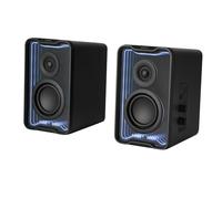 Edifier QR30 Desktop Active Speakers 2.0, Bluetooth v5.4, USB-A, AUX, 30W RMS, 63Hz-20kHz, 2.75" Drivers, 0.75" Tweeters, RGB Light Effect, Ideal for Music/Movies/Gaming, Black