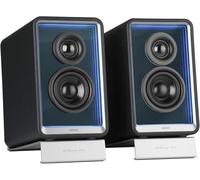 Edifier QR65 Desktop Active Monitor Speakers 2.0 for PC, Bluetooth v5.3, USB-A & RCA Inputs, 70W RMS Hi-Res Audio, 65W Fast Charging via USB-C and A, Aluminum Stands Included, Black