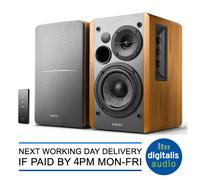 Edifier R1280T 2.0 Studio Active Bookshelf Speakers with Dual RCA Input - Wood