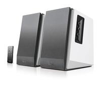 Edifier R1700BT Bluetooth Bookshelf Speaker, Active Near-Field Studio Monitors, Powered Speakers 2.0 Setup Wooden Enclosure 66W RMS, White Silver