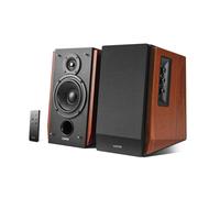 Edifier R1700BT Bluetooth Bookshelf Speakers - Active Near-field Studio Monitors - Powered Speakers 2.0 Setup Wooden Enclosure - 66W RMS, Brown